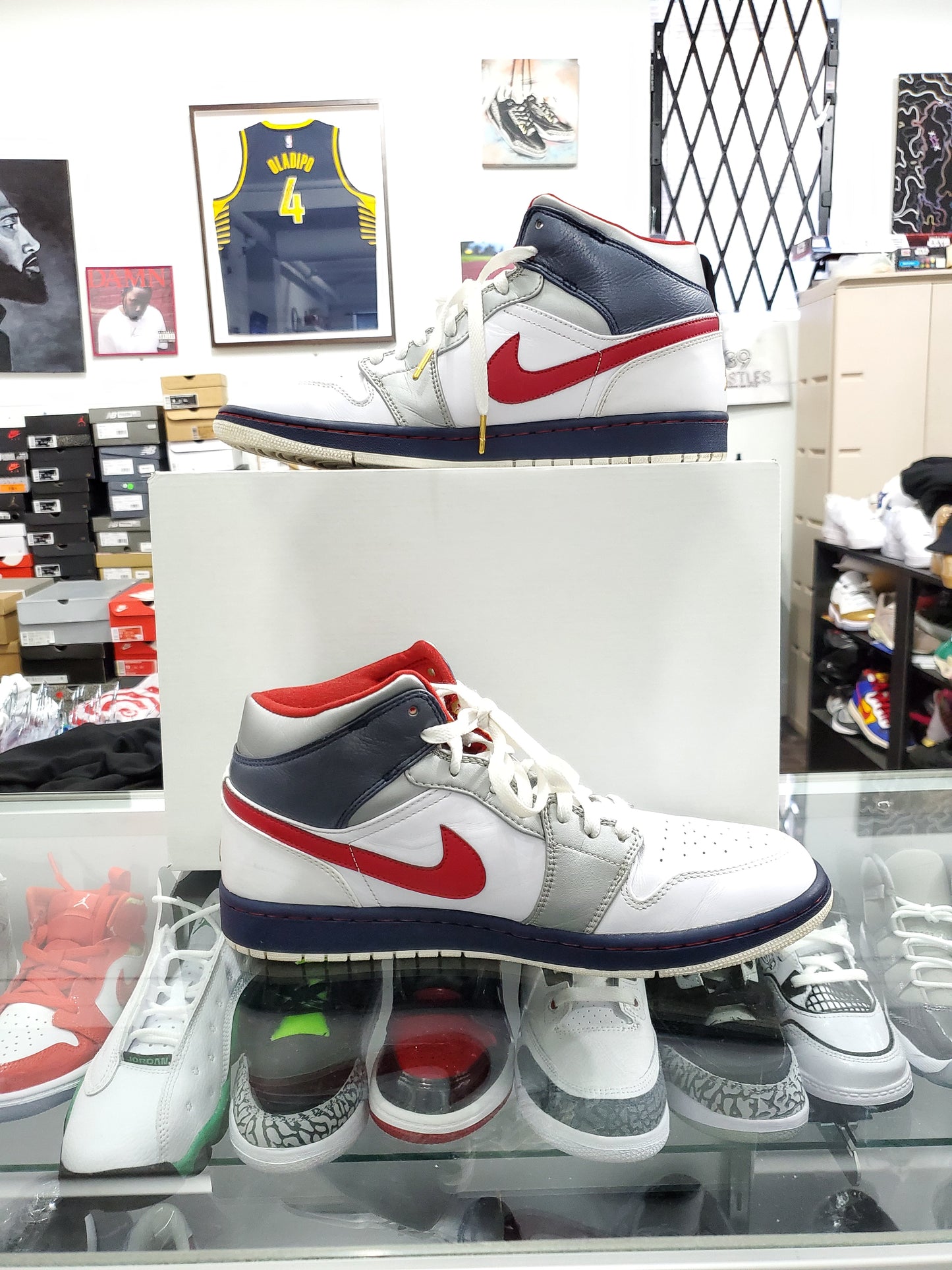 Air Jordan 1 Mid - Dream Team/ "Olympics" (2008)