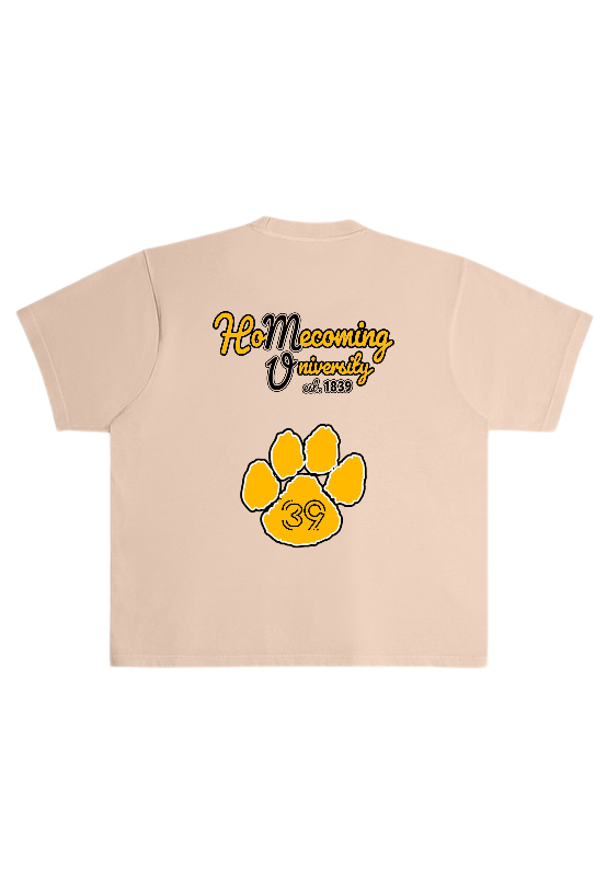 Homecoming University Code39 Tee (Tan)