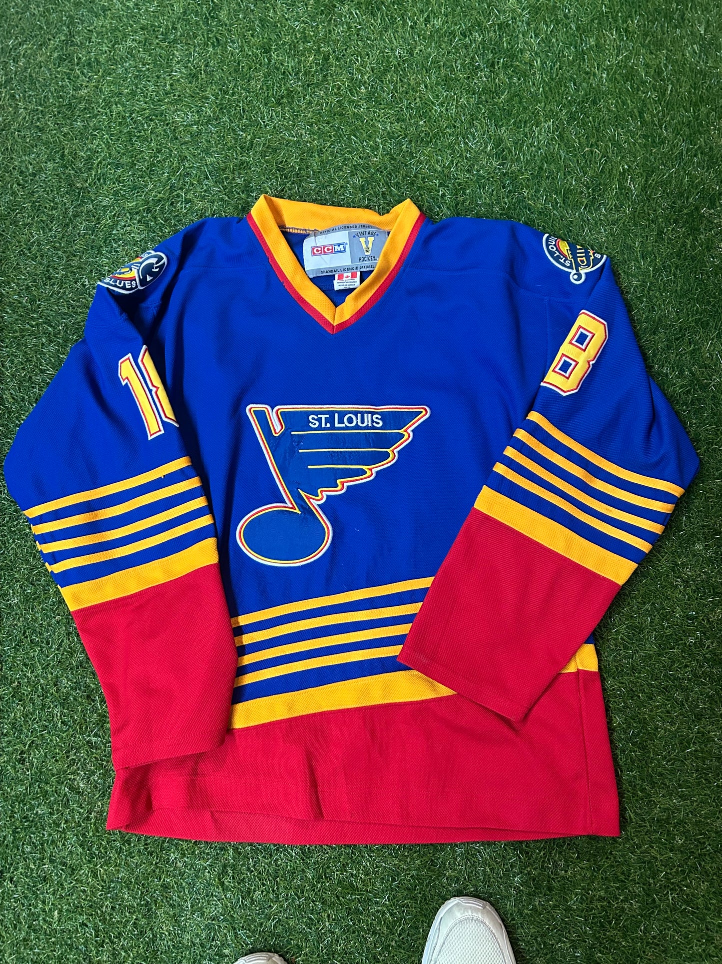 Vintage 90s St. Louis Blues CCM Jersey - #18 Tony Twist