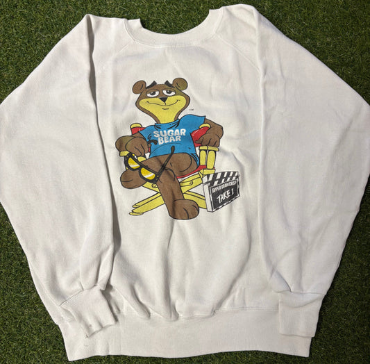 Vintage 1990s Golden Crisp Crewneck -Sugar Bear (White)
