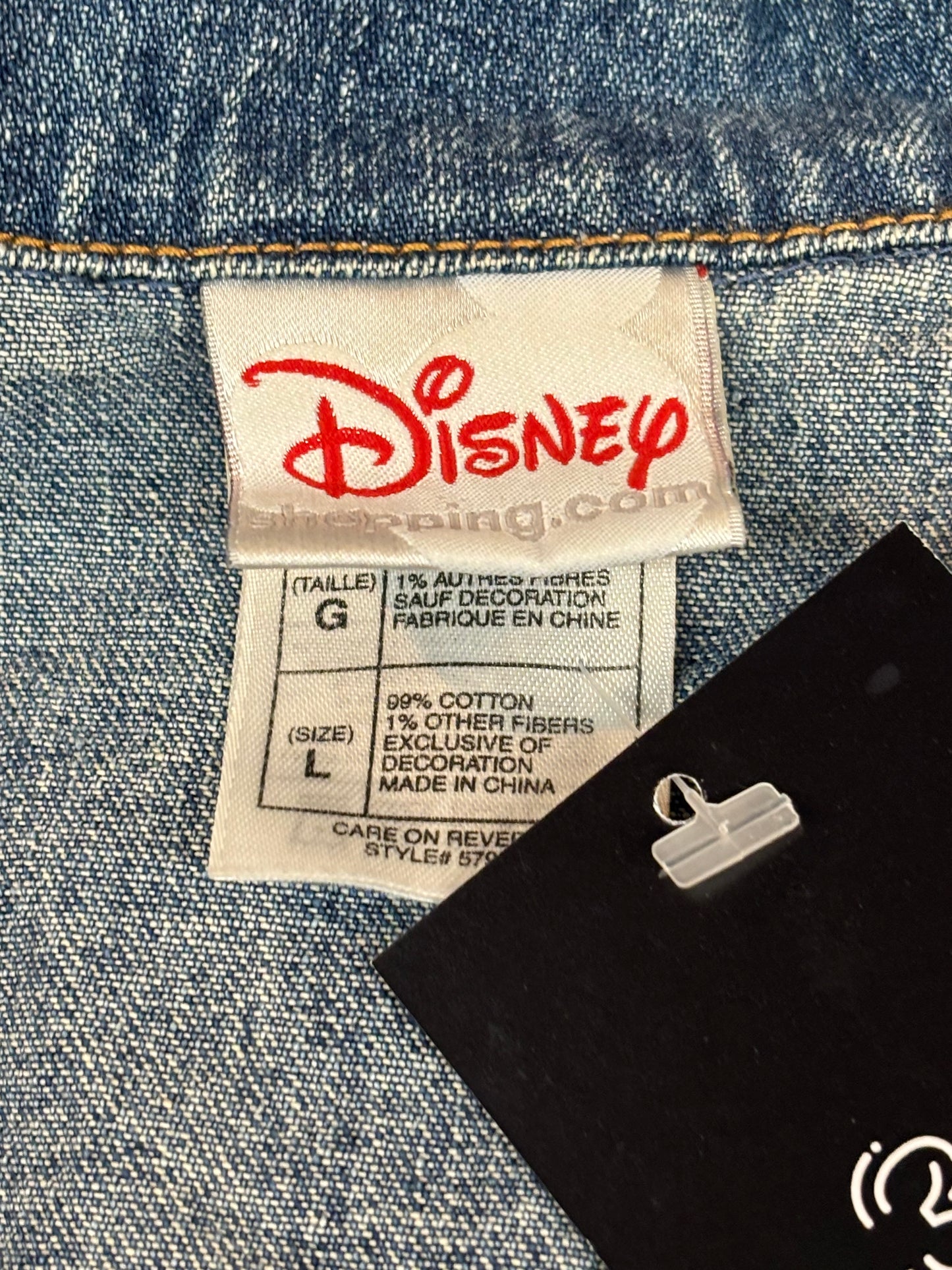 Vintage Sitting Tinkerbell Denim Jacket