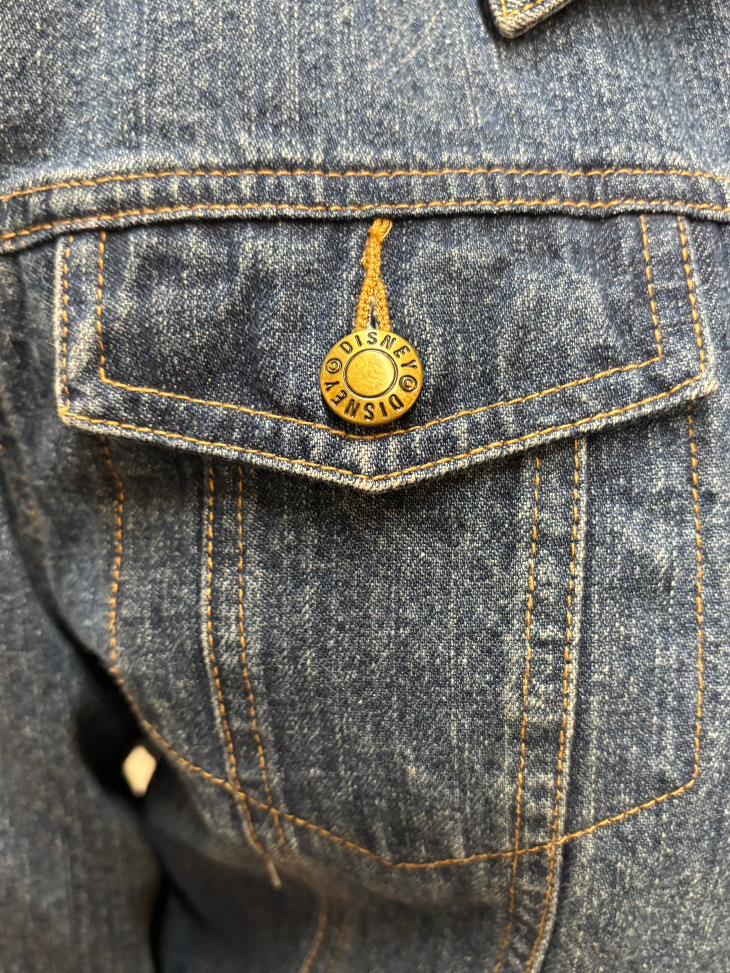 WMNS: Vintage Standing Tinkerbell Denim Jacket