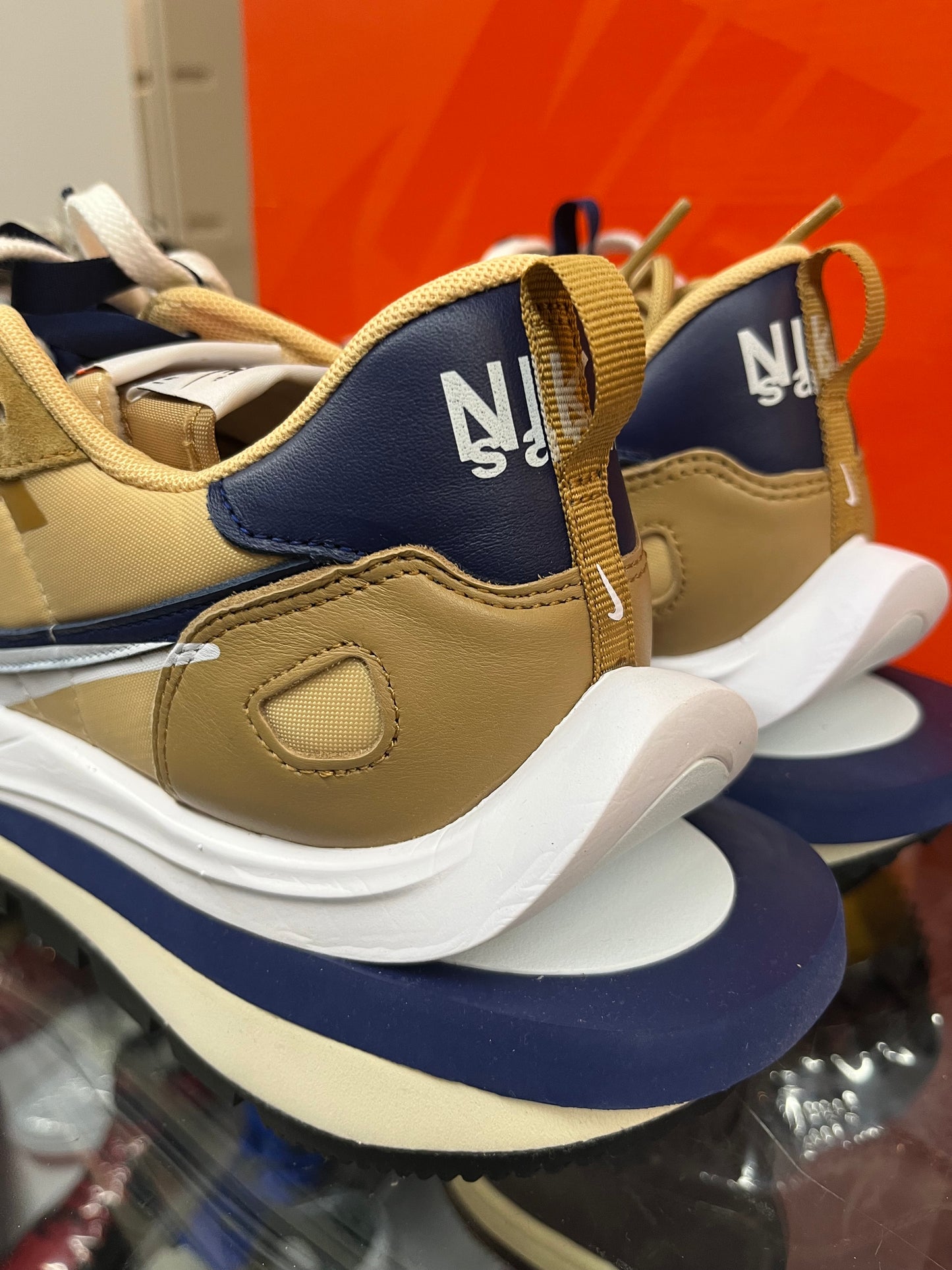 Sacai x Nike Vaporwaffle - Sesame Blue Void