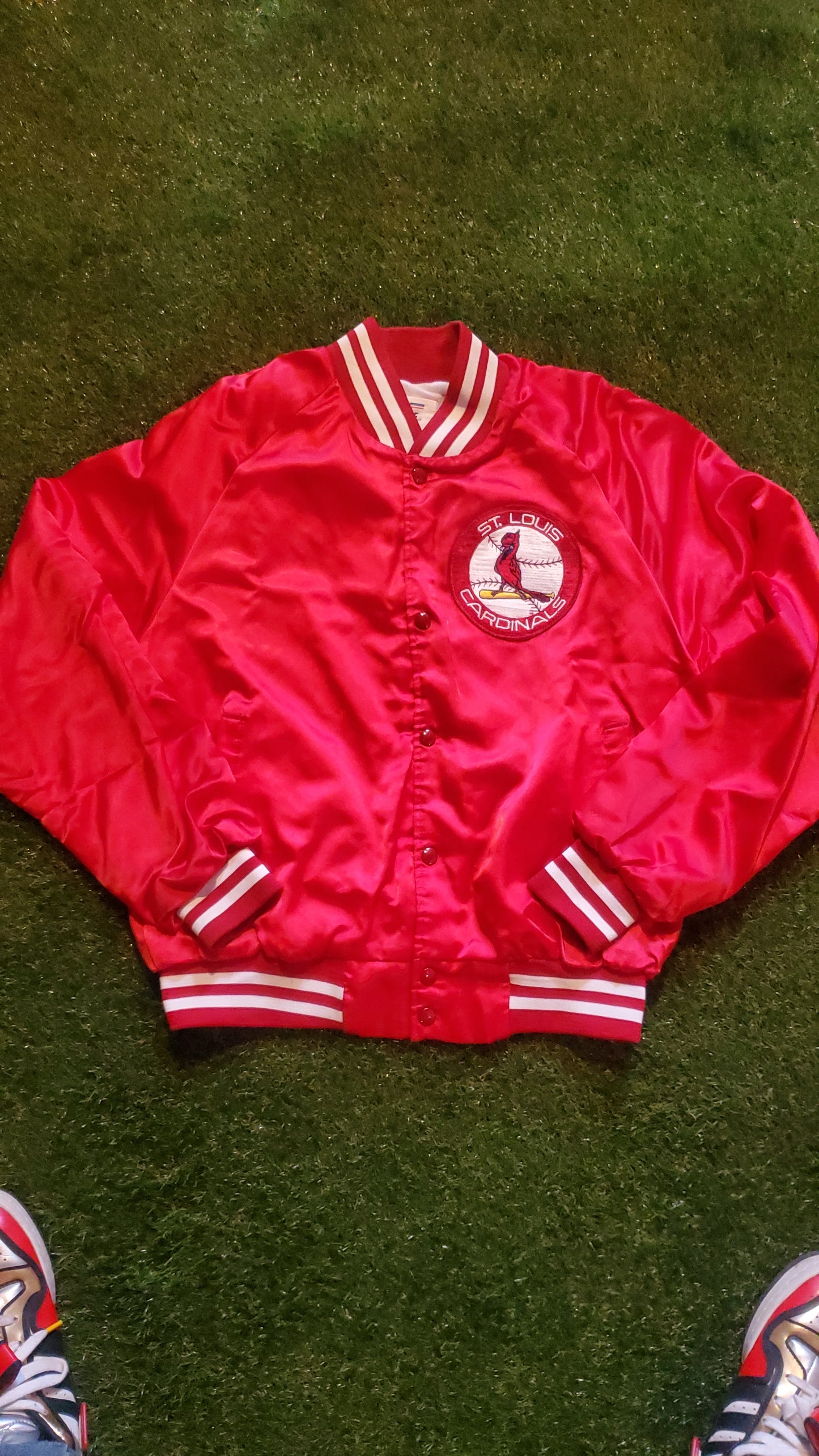 Vintage Chalkline Satin Jacket - 1980s St. Louis Cardinals Jacket