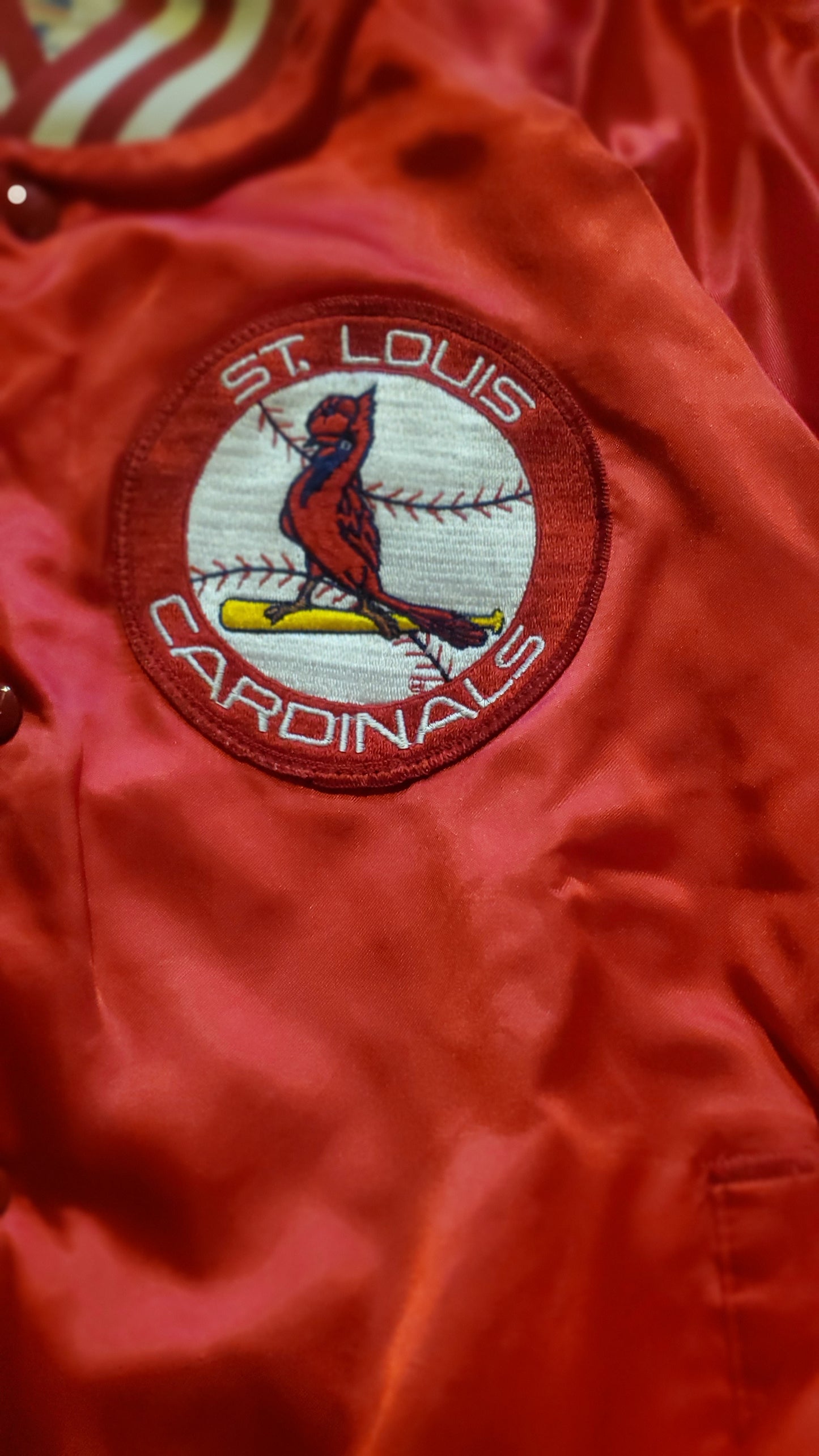 Vintage Chalkline Satin Jacket - 1980s St. Louis Cardinals Jacket