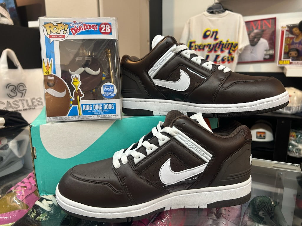 Supreme x Nike SB Air Force II Low - Baroque Brown