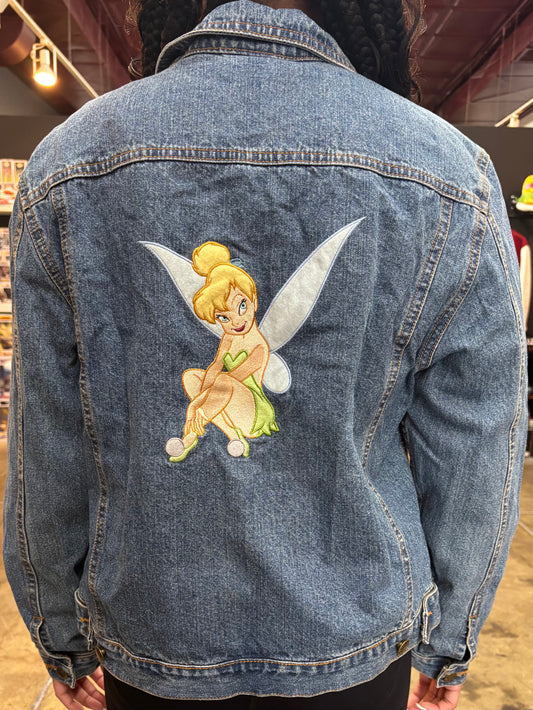 Vintage Sitting Tinkerbell Denim Jacket