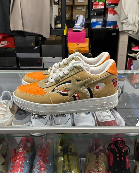 BAPE (A Bathing Ape) - Mad Shark Tan Orange